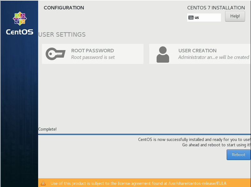 CentOS 7 - Reboot